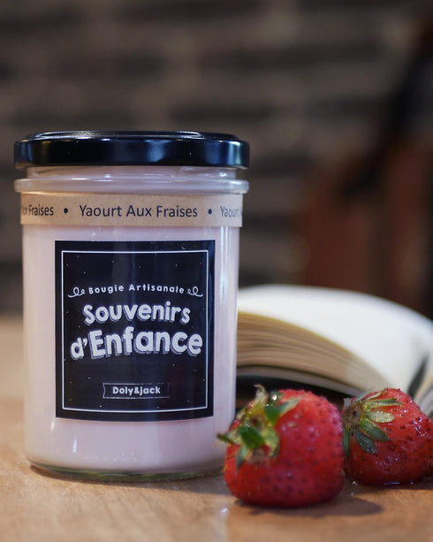 Bougie Yaourt aux Fraises